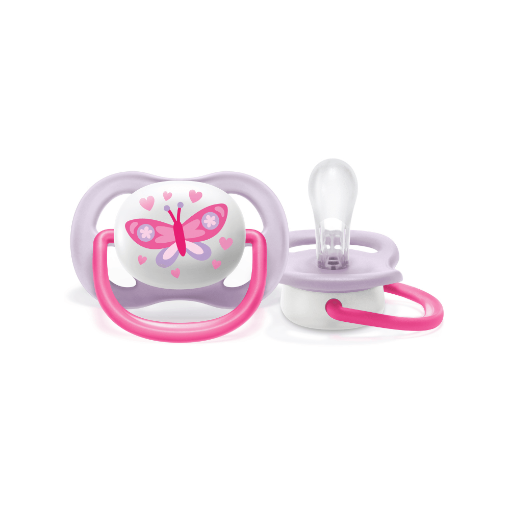 Chupetes ultra soft rosa flor ardilla 6 a 18 meses, Avent - Philips AVENT