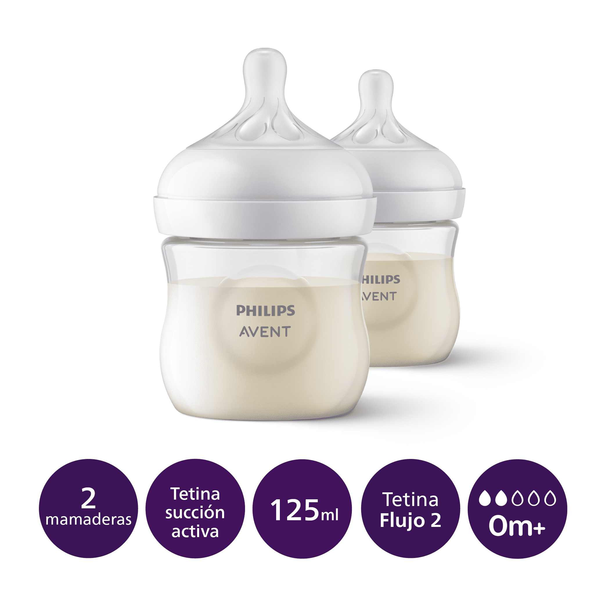 MAM Tetina 0, Pack de 4 tetinas para biberón, flujo recién nacido, 0m+,  para leche de madre & Fórmula para bebé 1
