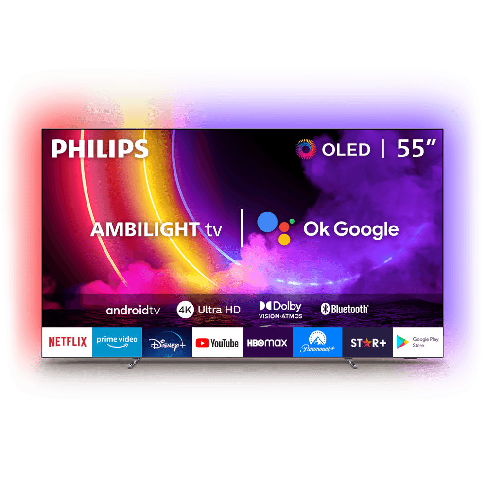 OLED Philips Ambilight 55” UHD 4K 55OLED707 Android Smart TV.